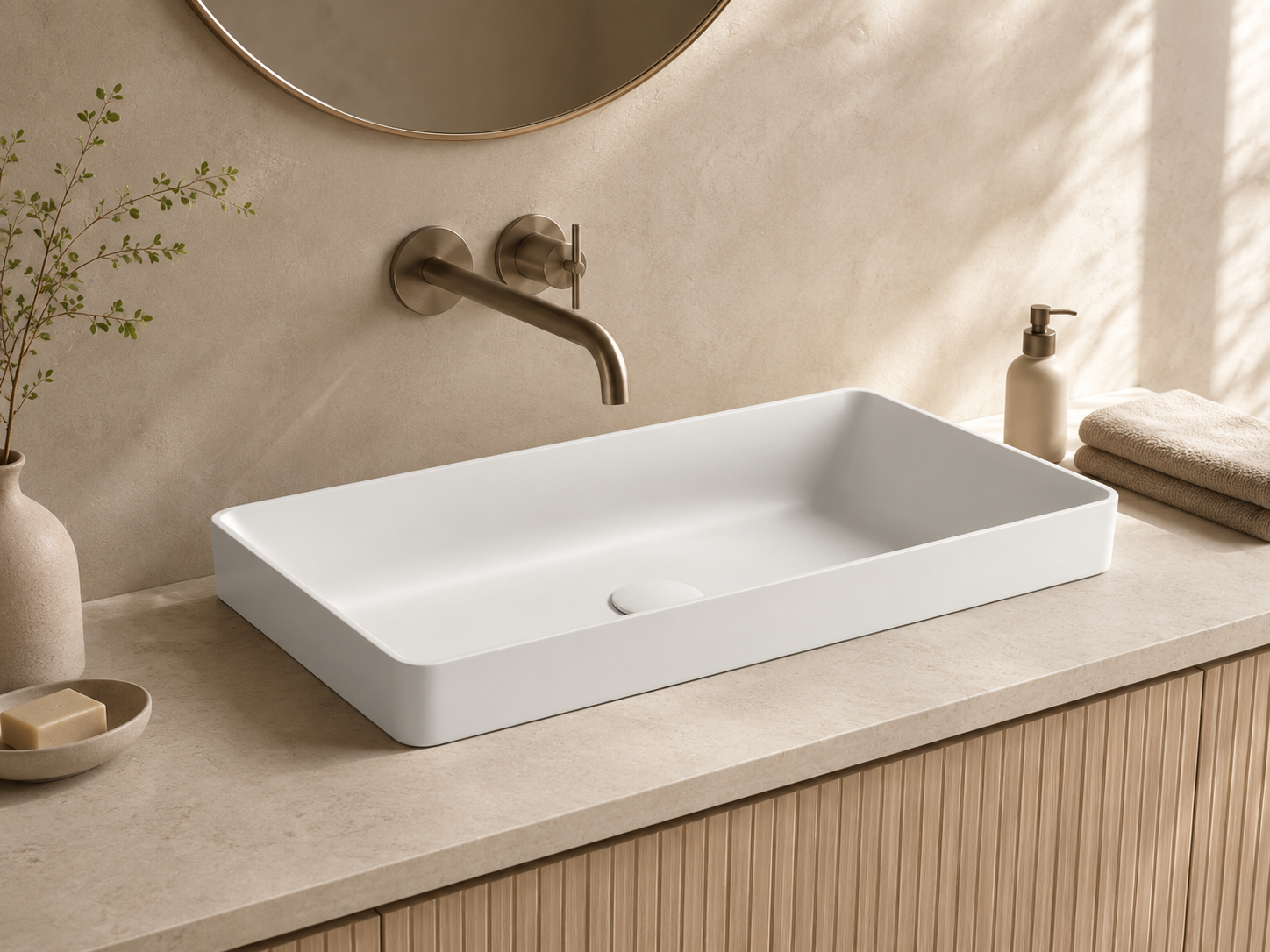 Pamir Rectangle Counter-top Basin