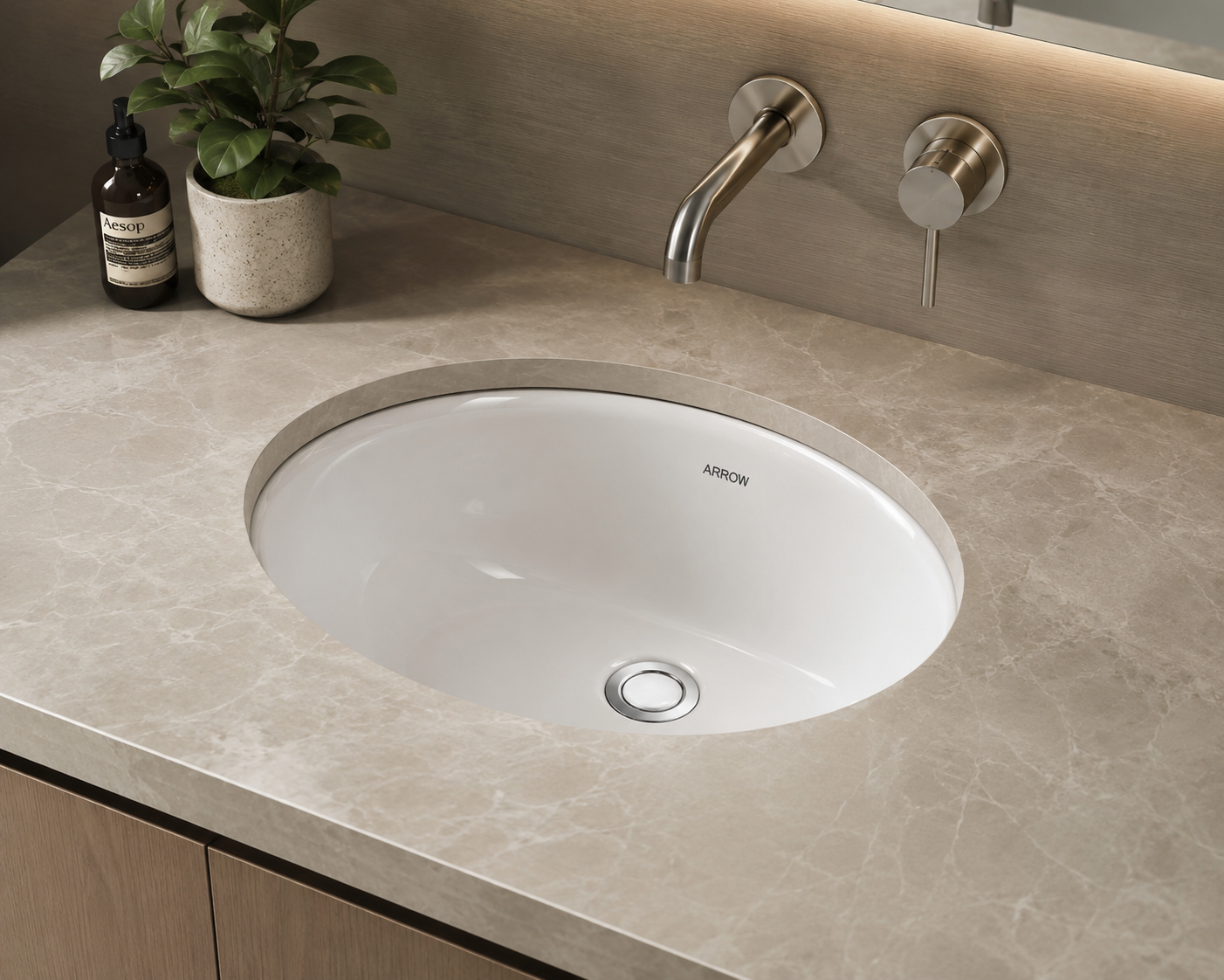 Castor Oval Under-counter Basin