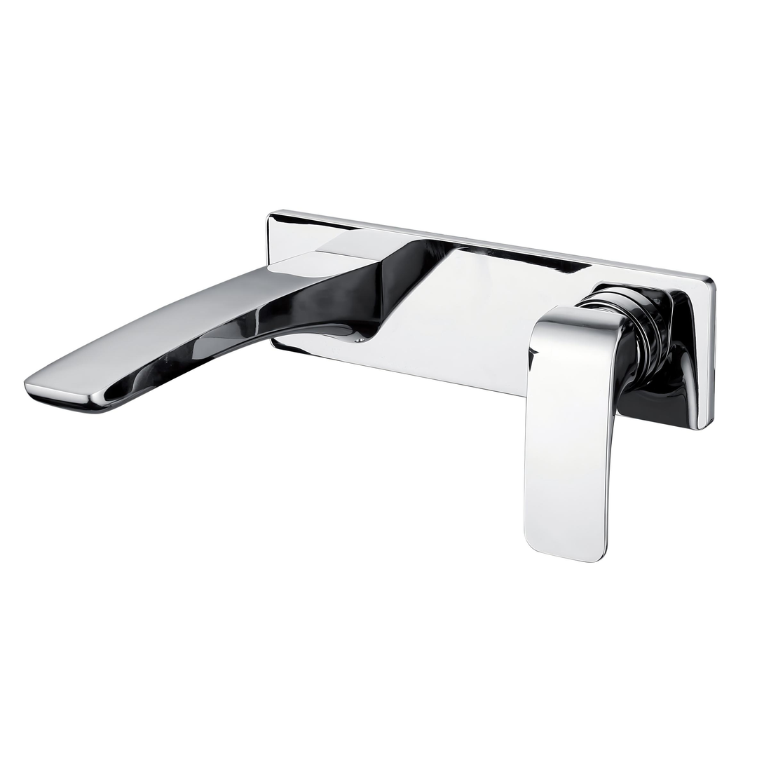Trvaller Basin Wall Mixer With Spout - Chrome Plated alternate view