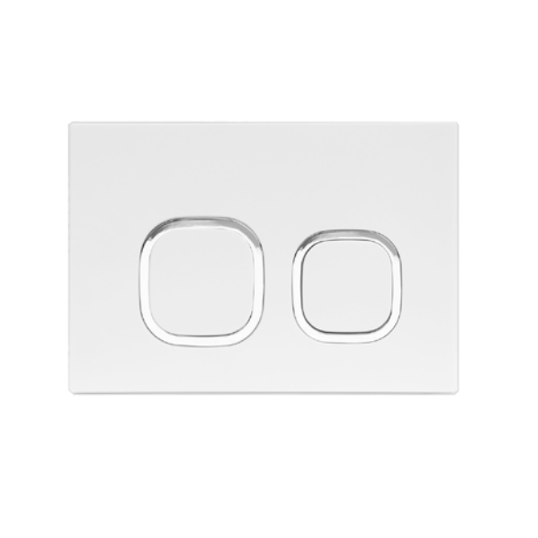 Elite Toilet Button Square - White alternate view