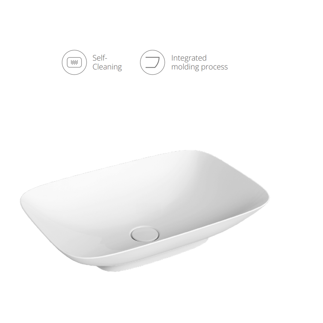 Castor Rectangle Counter-top Basin alternate view