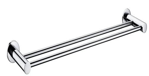 Leader Double Towel Rail - Matte Black alternate view