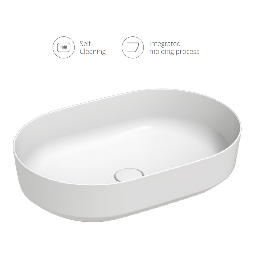 Pamir Black Counter-top Basin alternate view