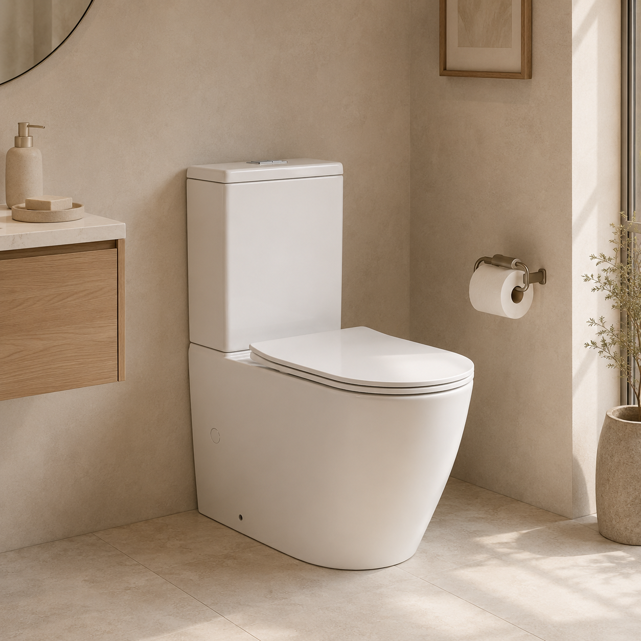 Castor Back-to-wall Close-coupled Toilet