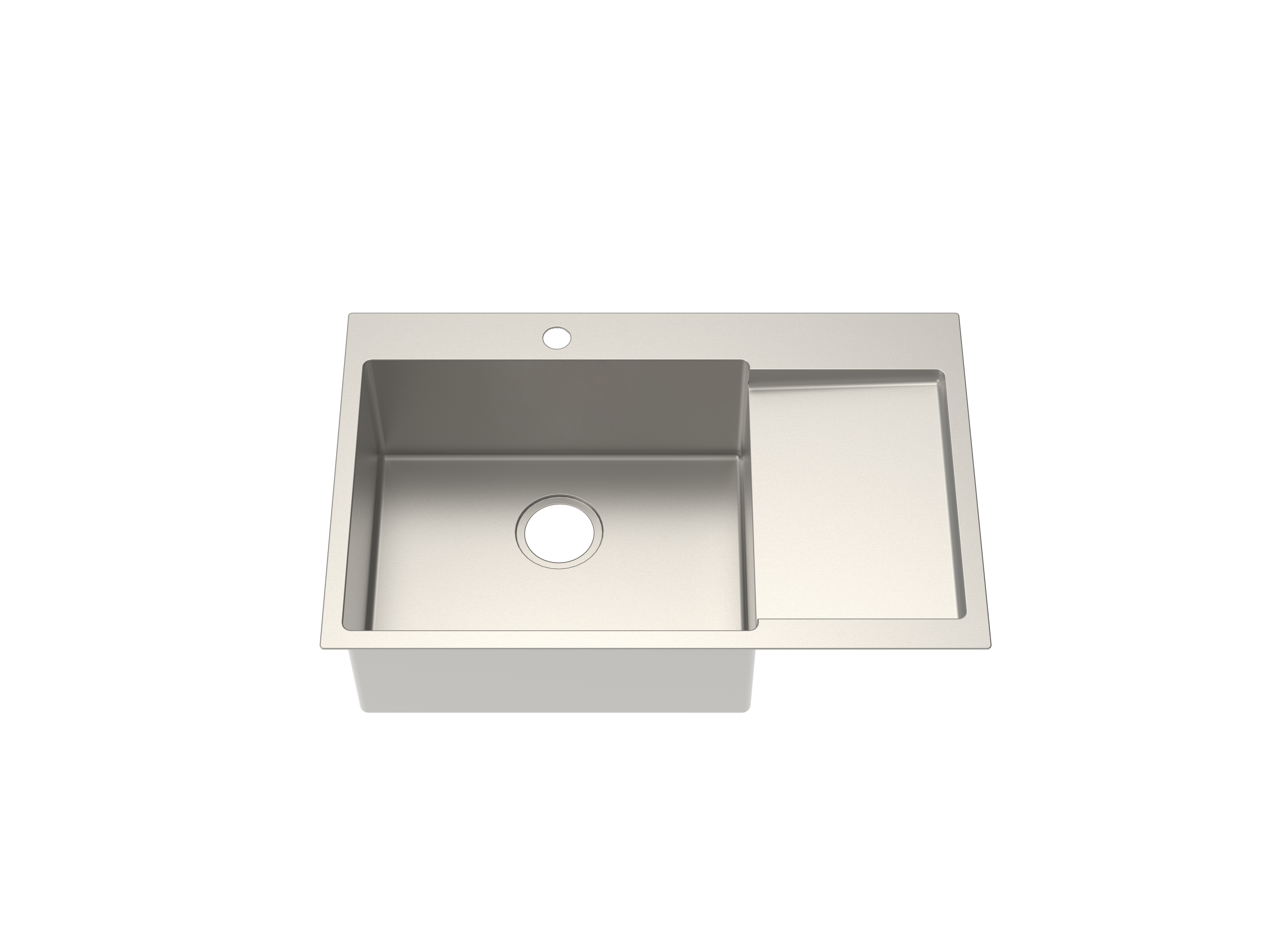 Val Hand-Made Single Bowl Kitchen Sink - Grey alternate view