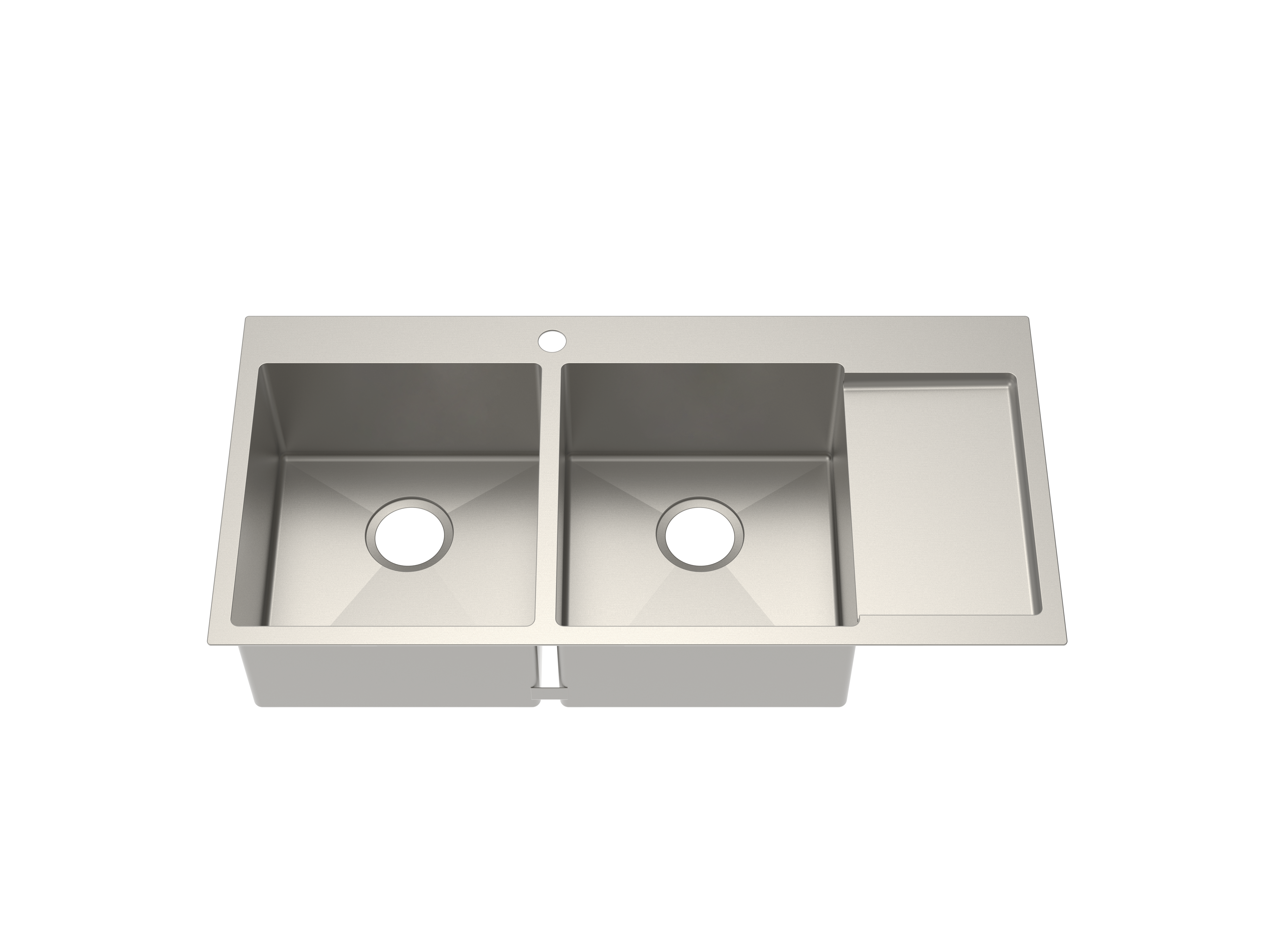 Trvaller Hand-Made Double Kitchen Sink - Grey alternate view