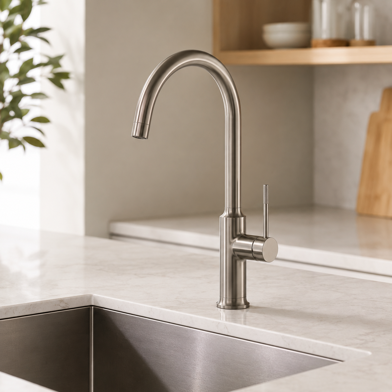 Leader Kitchen Sink Mixer - Gunmetal Grey