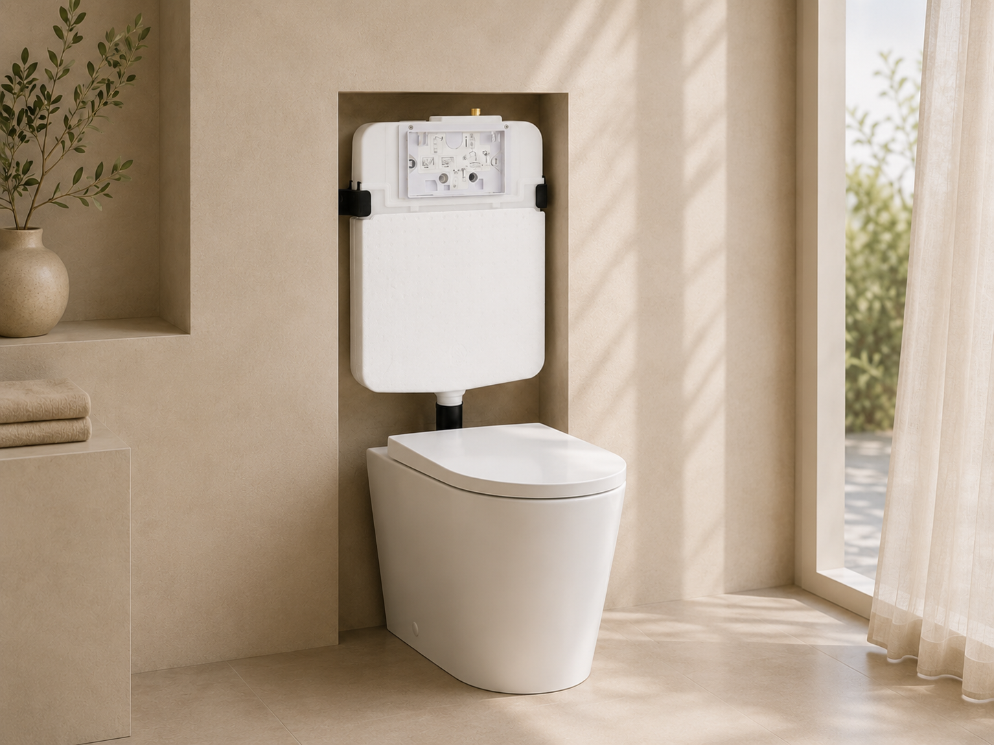 Castor Concealed In-Wall Toilet Cistern
