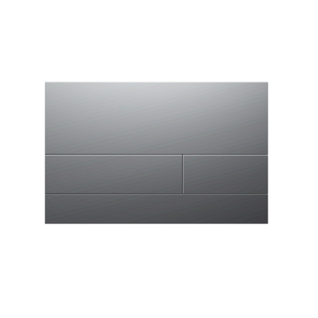Caka Rectangler Toilet Button  - Chrome alternate view
