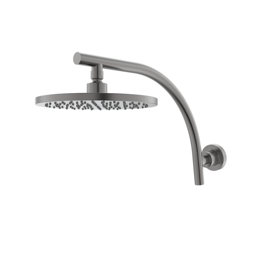 Val Round Arm and Head Shower Set - Gunmetal Grey alternate view