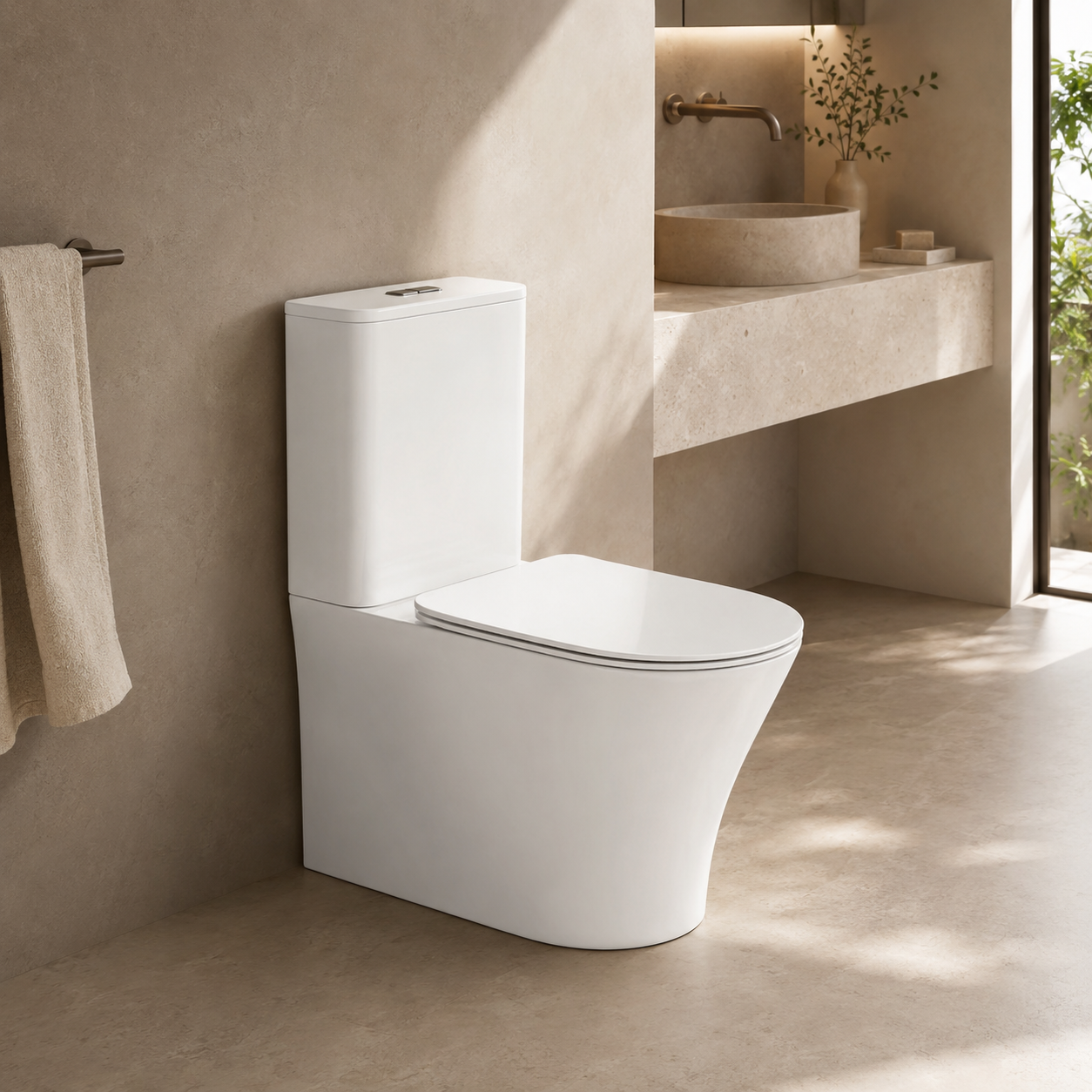 Pamir Back-to-wall Close-coupled Toilet
