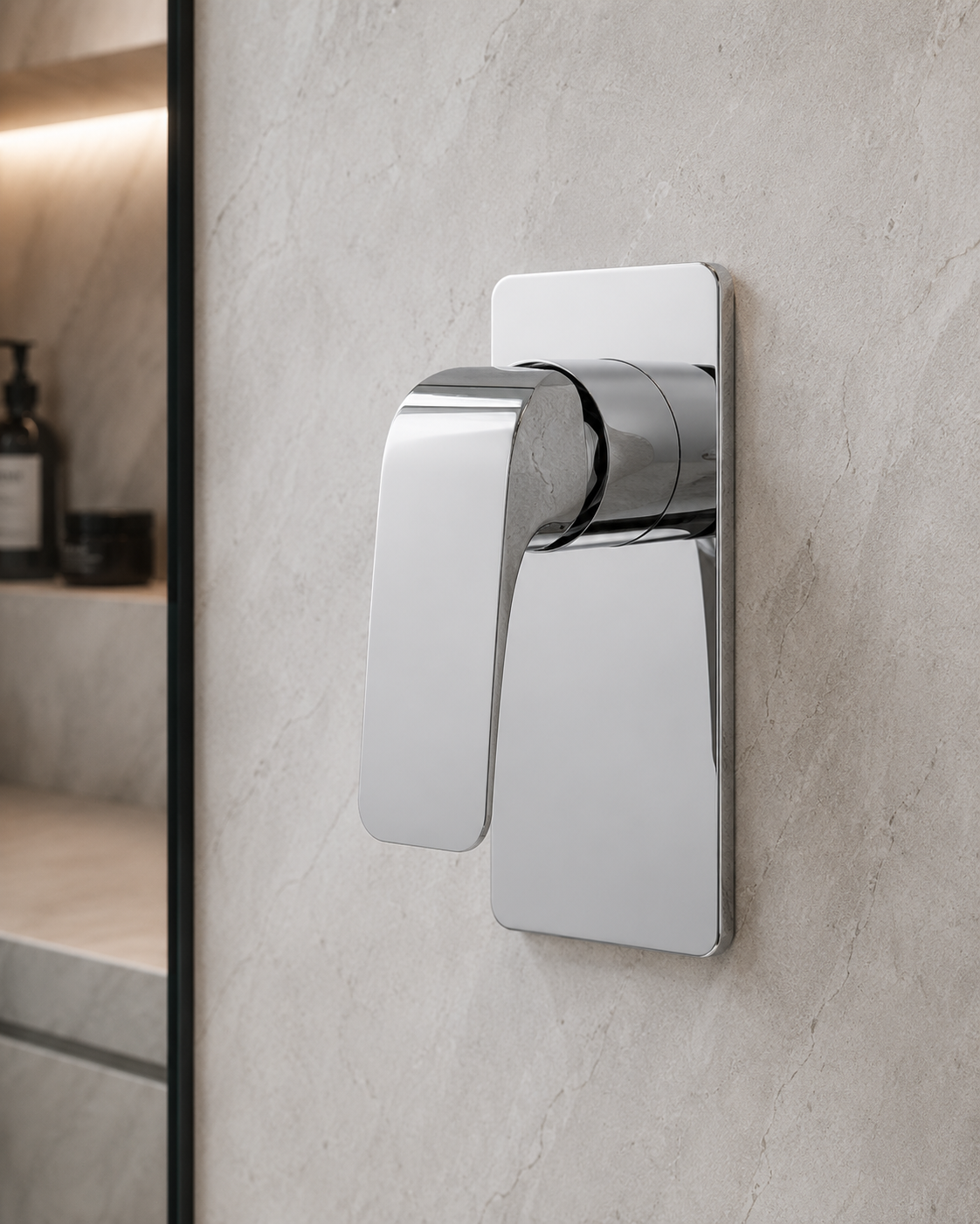 Trvaller Shower Wall Mixer - Chrome Plated