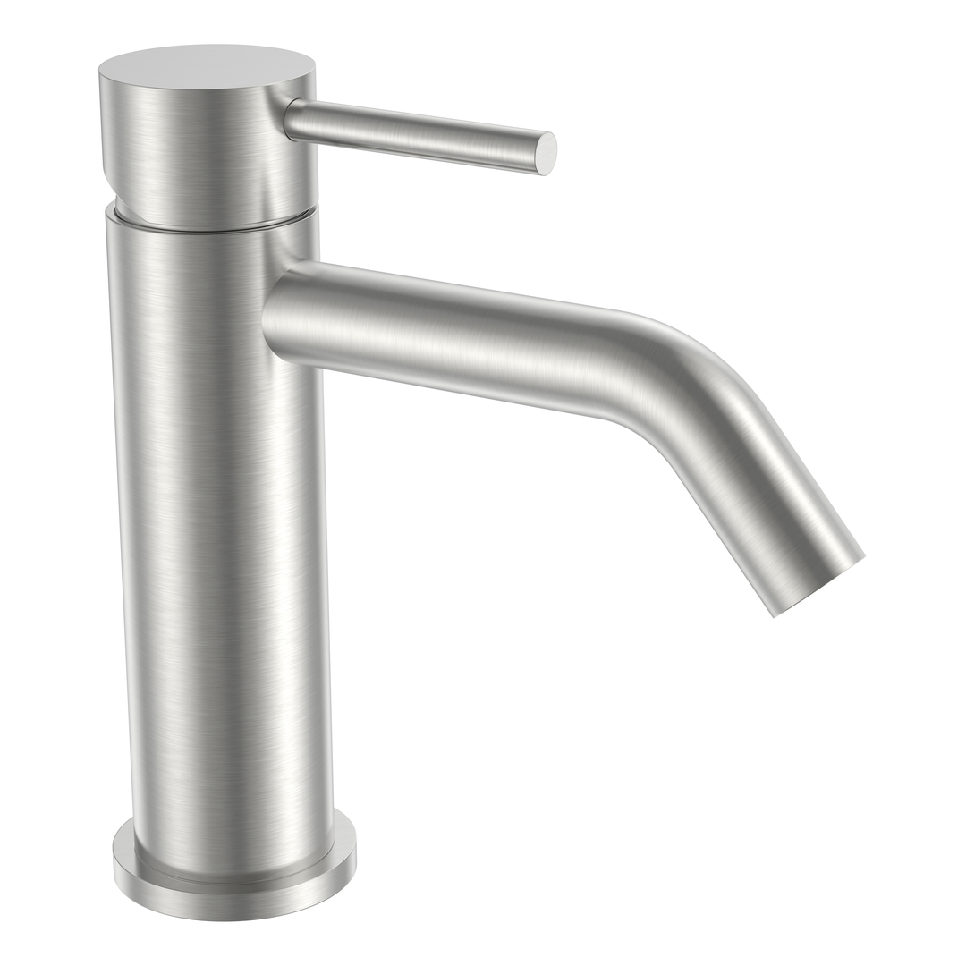 Willow Basin Mixer - Brushed Stainless Steel alternate view