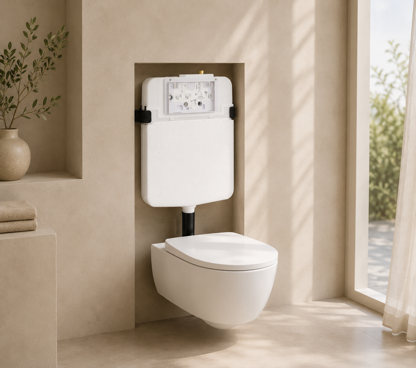 Castor Concealed In-Wall Toilet Cistern alternate view
