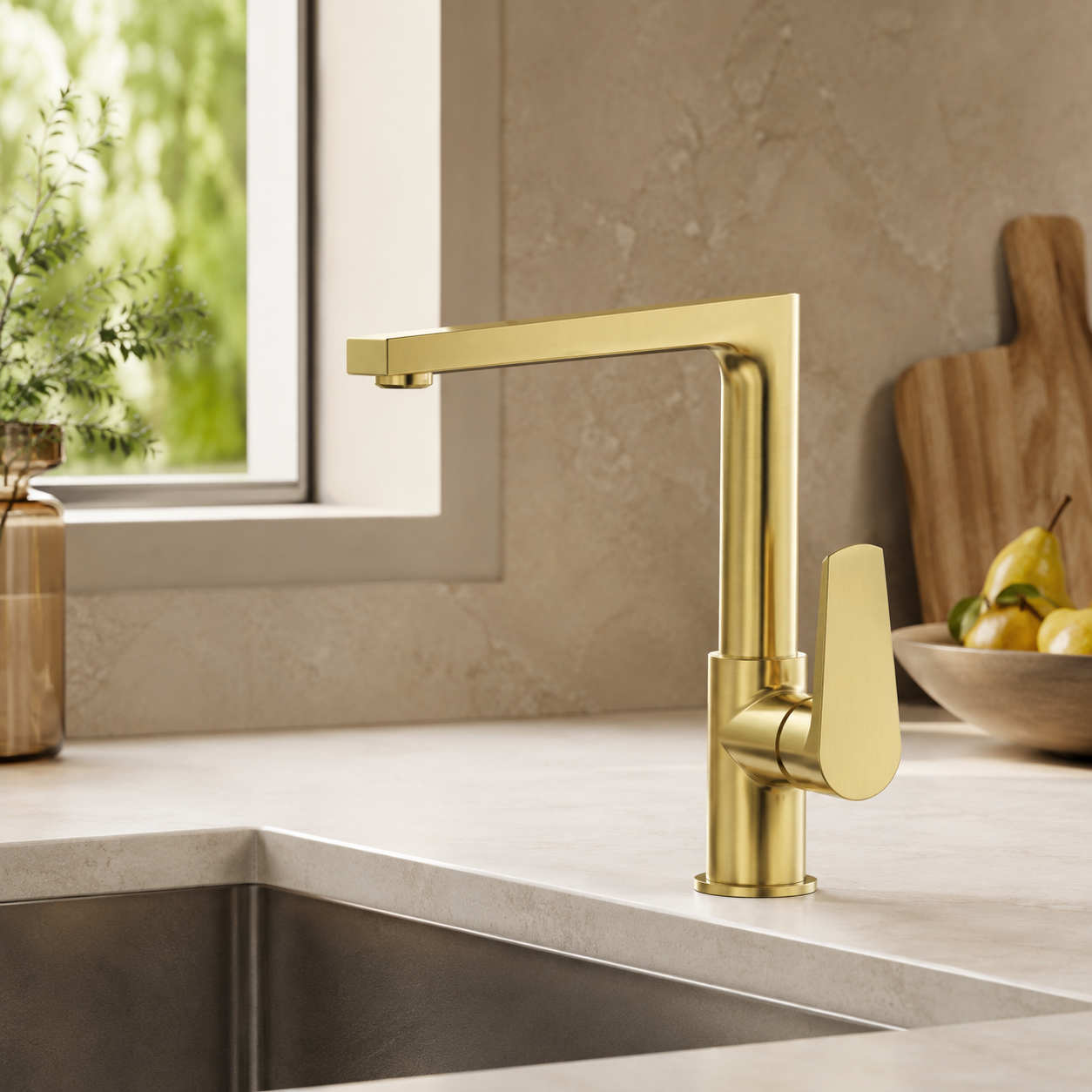 Val Kitchen Mixer - Brushed Gold