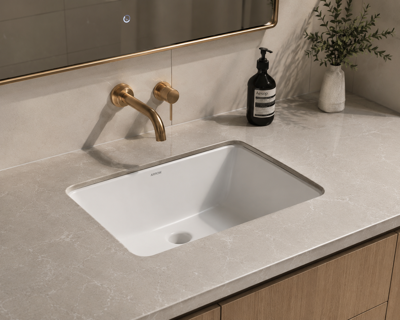 Castor Rectangle Under-counter Basin