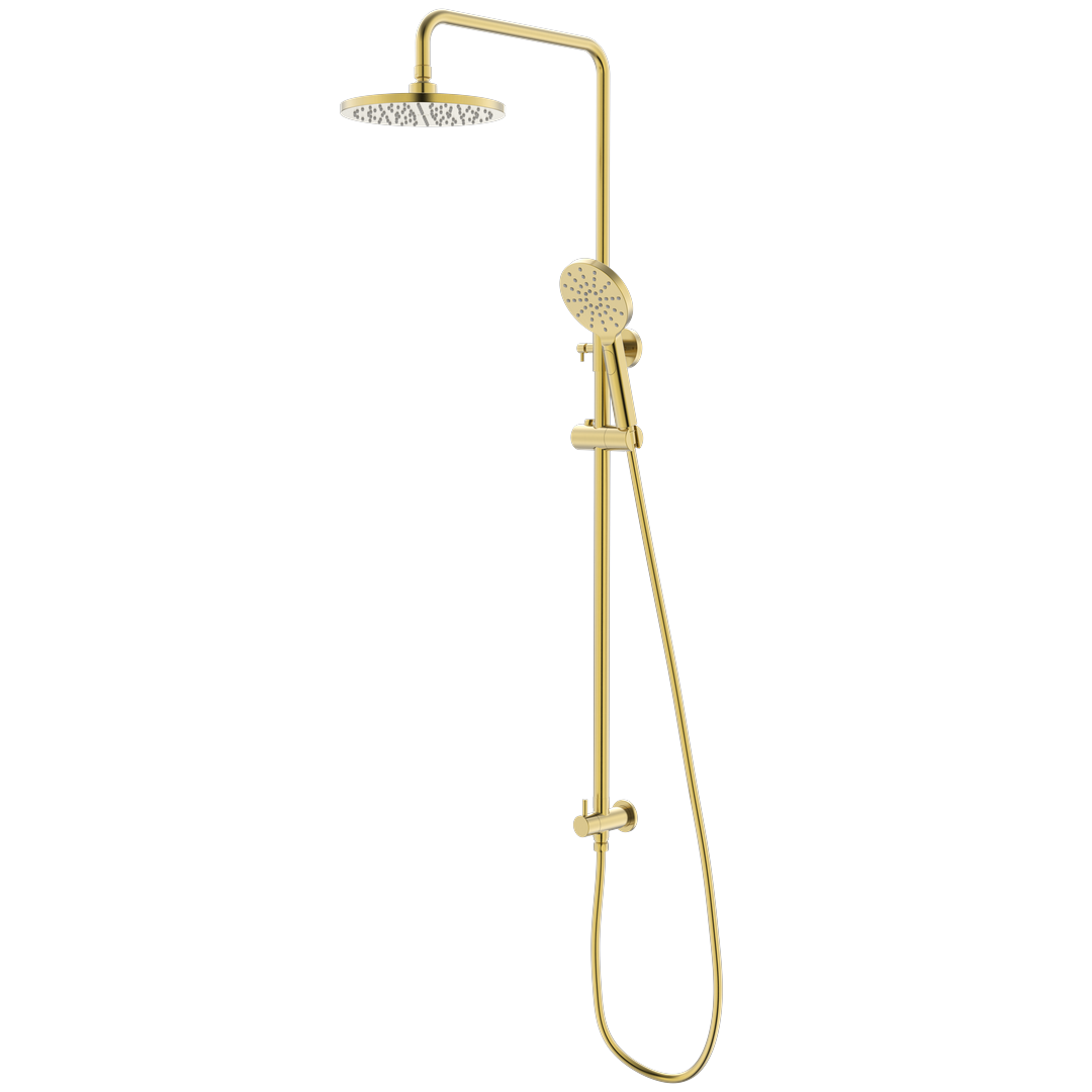 Val Round Rail Shower Set - Brushed Gold alternate view