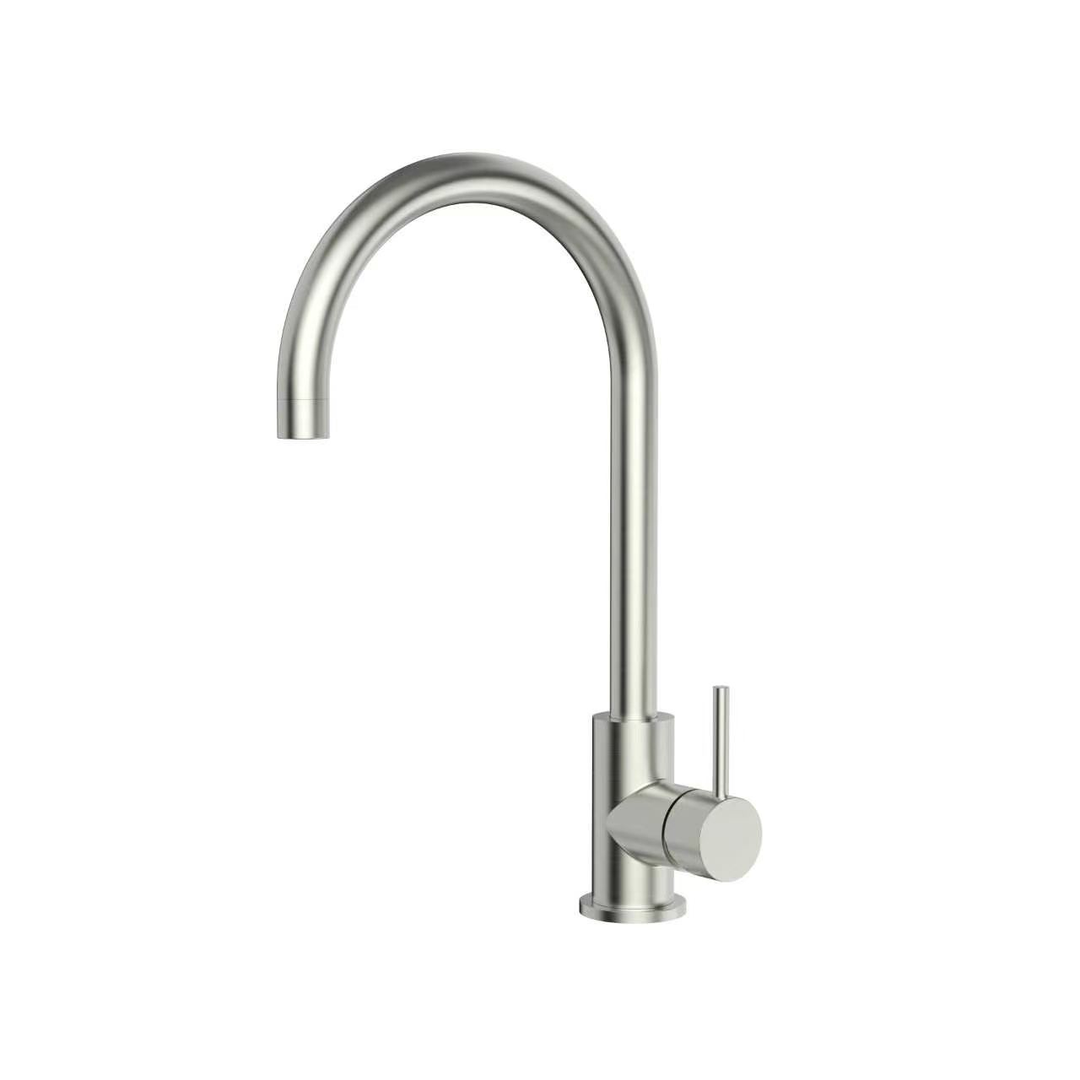 Willow Goose Kitchen Mixer - Brushed Stainless Steel alternate view