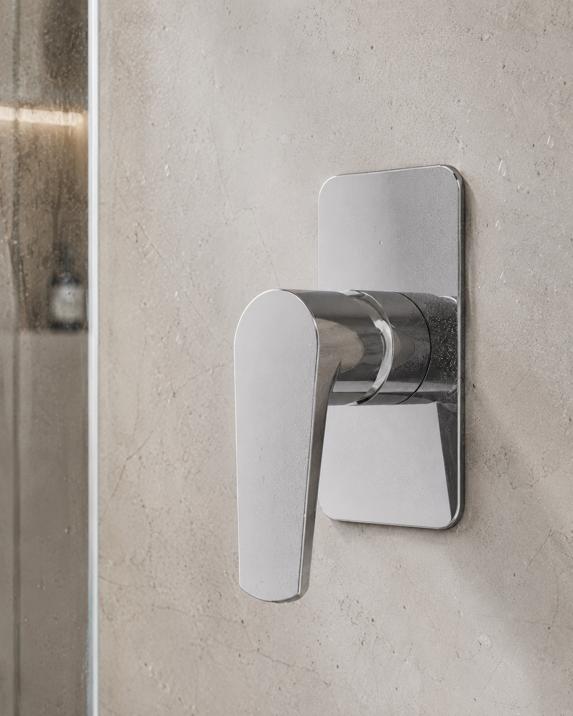 Leader Shower Wall Mixer - Chrome Plated