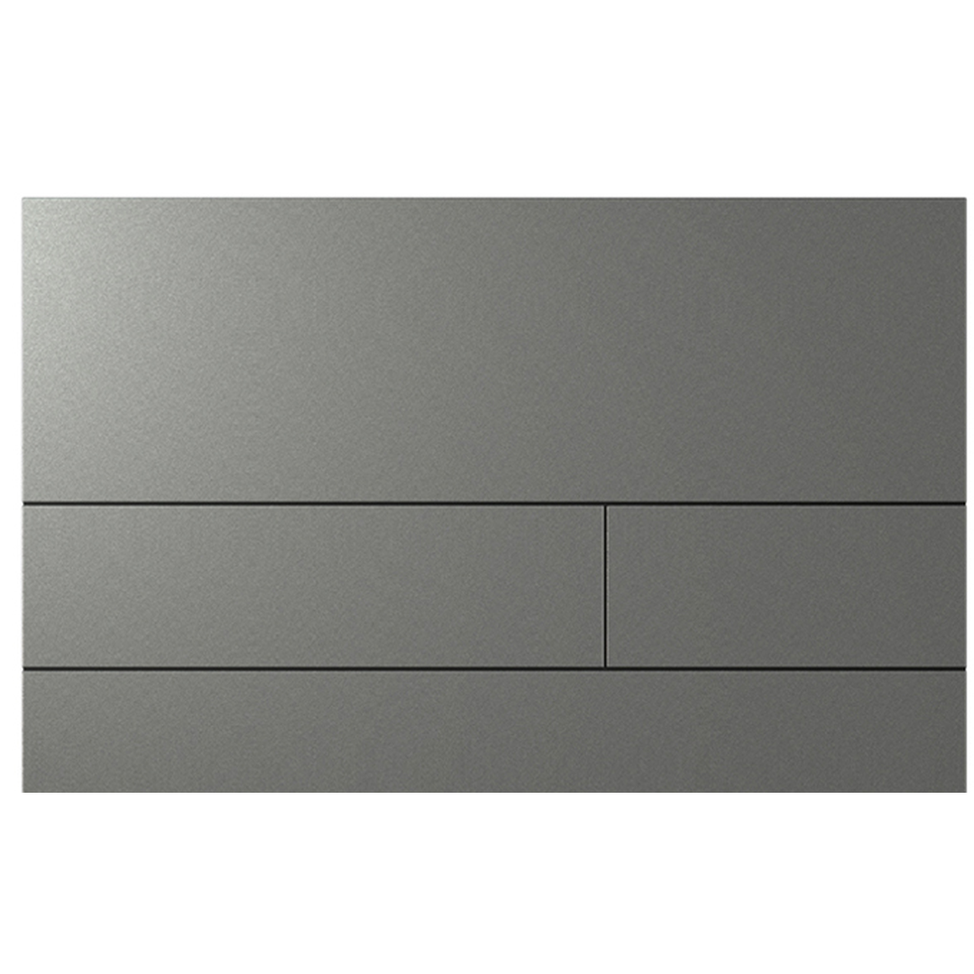 Pollux Rectangler Toilet Button  - Metal Grey alternate view