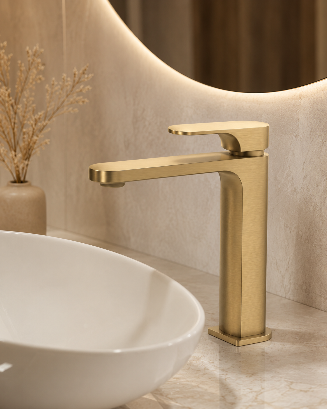 Sonar Basin Mixer - Brushed Gold