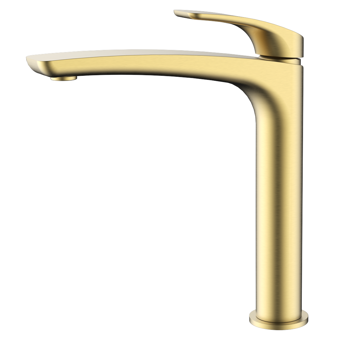Trvaller Tower Basin Mixer - Brushed Gold image display sequence frame - 6